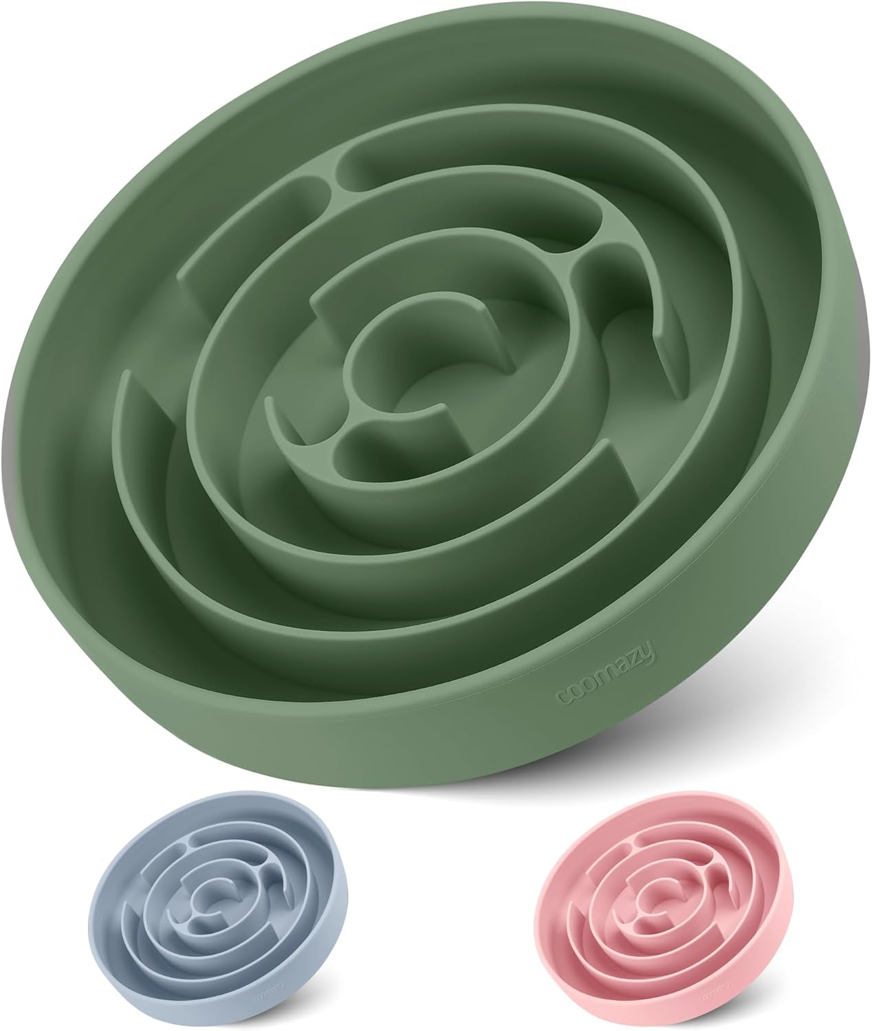 Silicone Slow Feeder Dog Bowl with Suction Cups - Non-Slip, Anti-Bloat & Anxiety-Reducing Puzzle Feeder for All Breeds