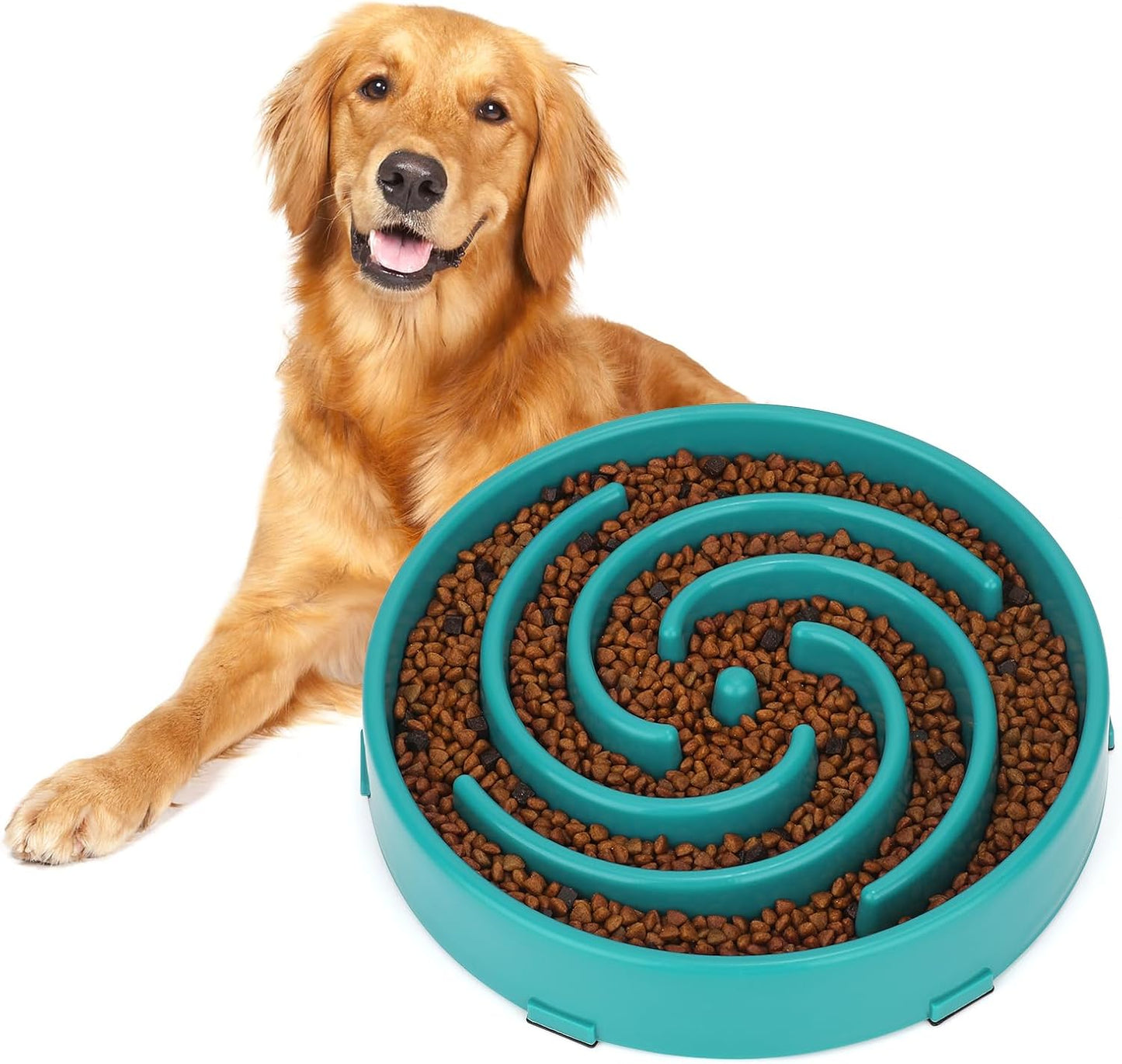 Slow Feeder Dog Bowl - Non-Slip Maze Design for Small, Medium & Large Dogs (Promotes Healthy Eating, Prevents Bloatin & Choking, Interactive Puzzle Feeder) 