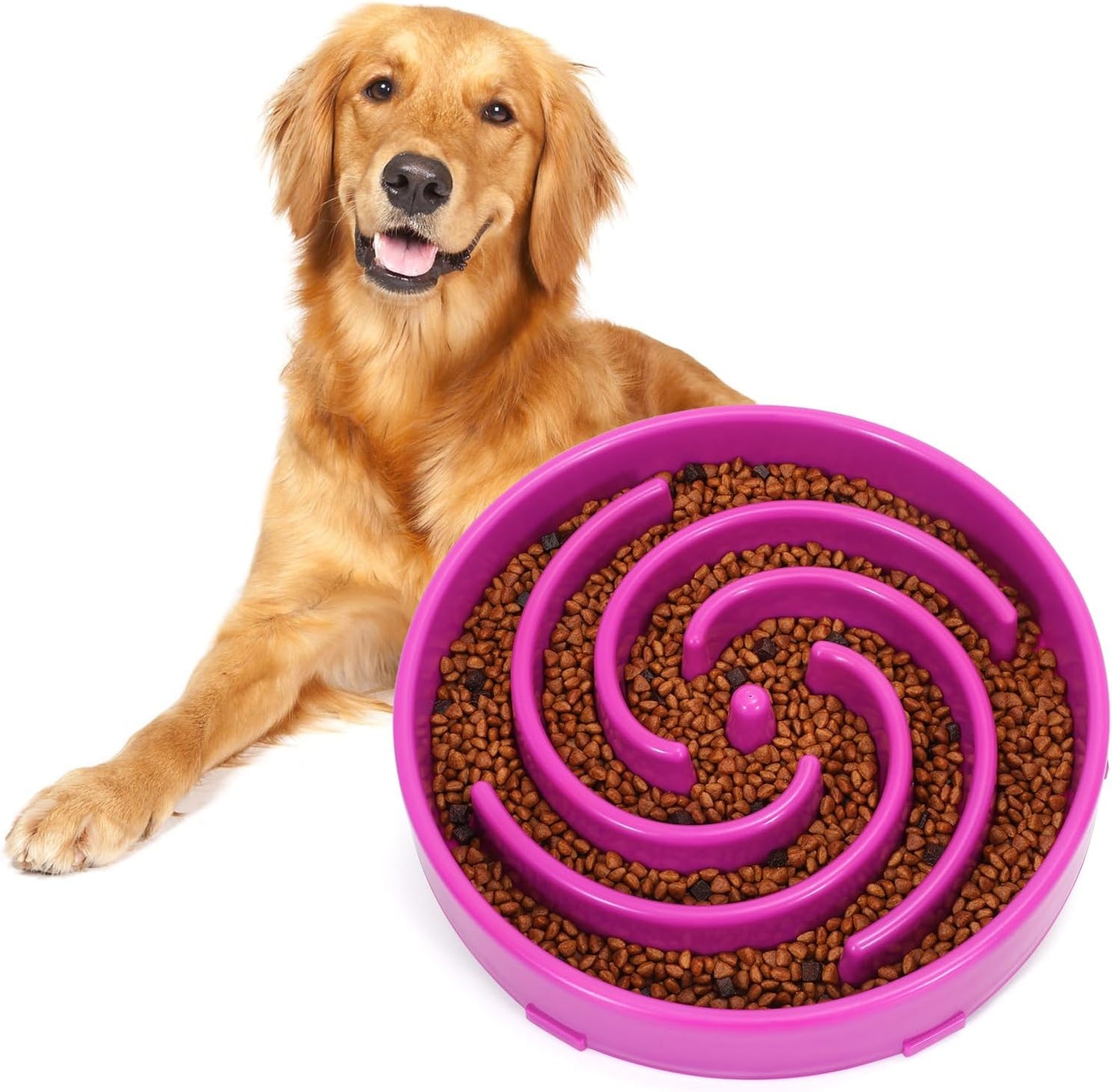 Slow Feeder Dog Bowl - Non-Slip Maze Design for Small, Medium & Large Dogs (Promotes Healthy Eating, Prevents Bloatin & Choking, Interactive Puzzle Feeder) 