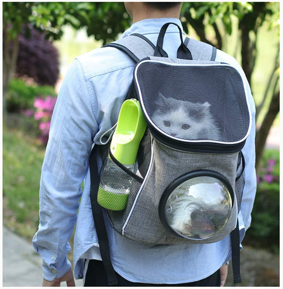 Portable Pet Water Bottle With Food Compartment - Leak Proof 2-in-1 Travel Dispenser for Dogs & Cats