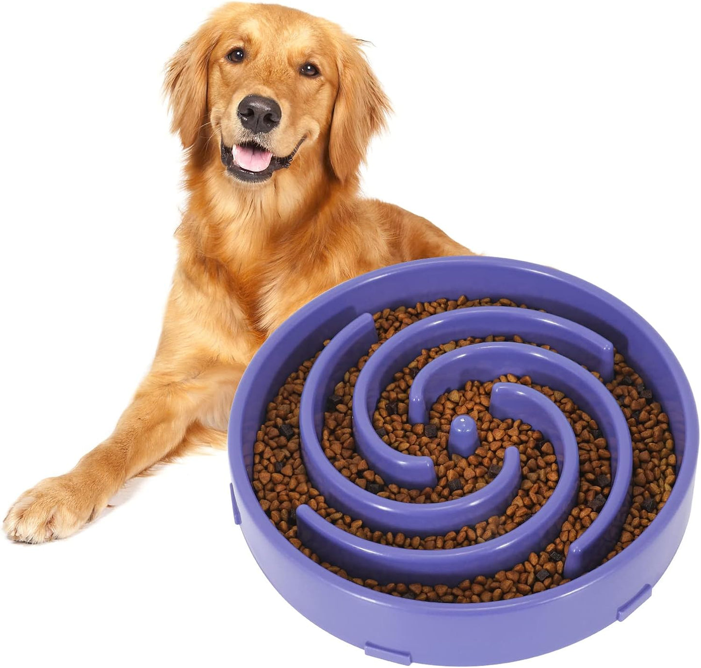 Slow Feeder Dog Bowl - Non-Slip Maze Design for Small, Medium & Large Dogs (Promotes Healthy Eating, Prevents Bloatin & Choking, Interactive Puzzle Feeder) 