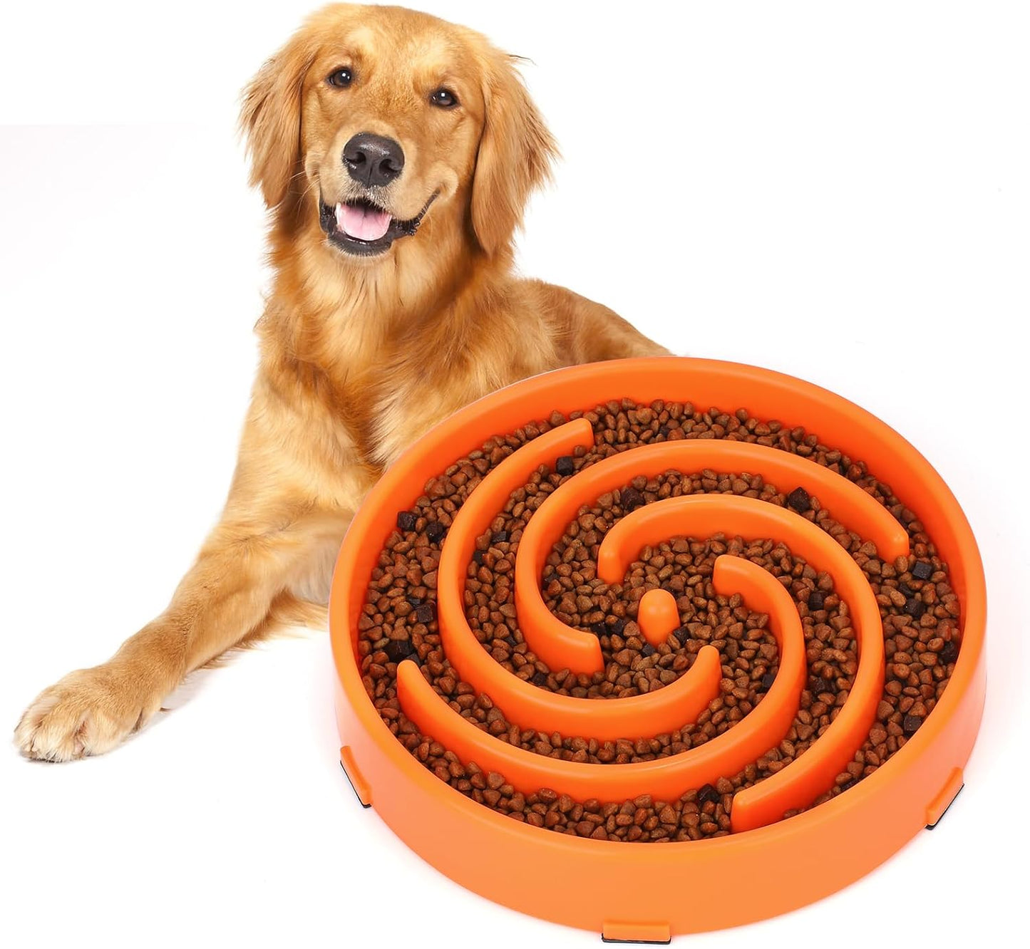 Slow Feeder Dog Bowl - Non-Slip Maze Design for Small, Medium & Large Dogs (Promotes Healthy Eating, Prevents Bloatin & Choking, Interactive Puzzle Feeder) 