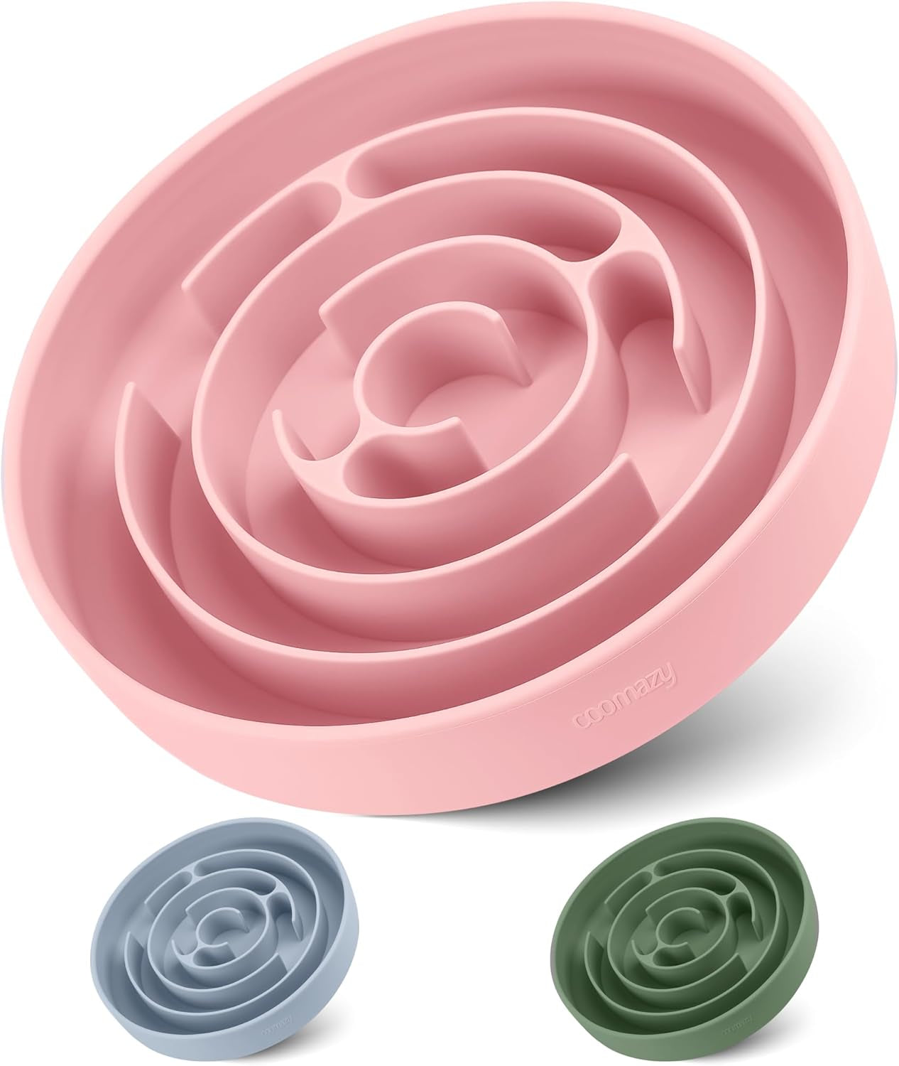 Silicone Slow Feeder Dog Bowl with Suction Cups - Non-Slip, Anti-Bloat & Anxiety-Reducing Puzzle Feeder for All Breeds 