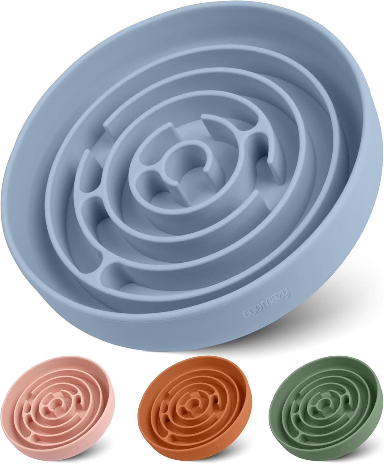Silicone Slow Feeder Dog Bowl with Suction Cups - Non-Slip, Anti-Bloat & Anxiety-Reducing Puzzle Feeder for All Breeds 