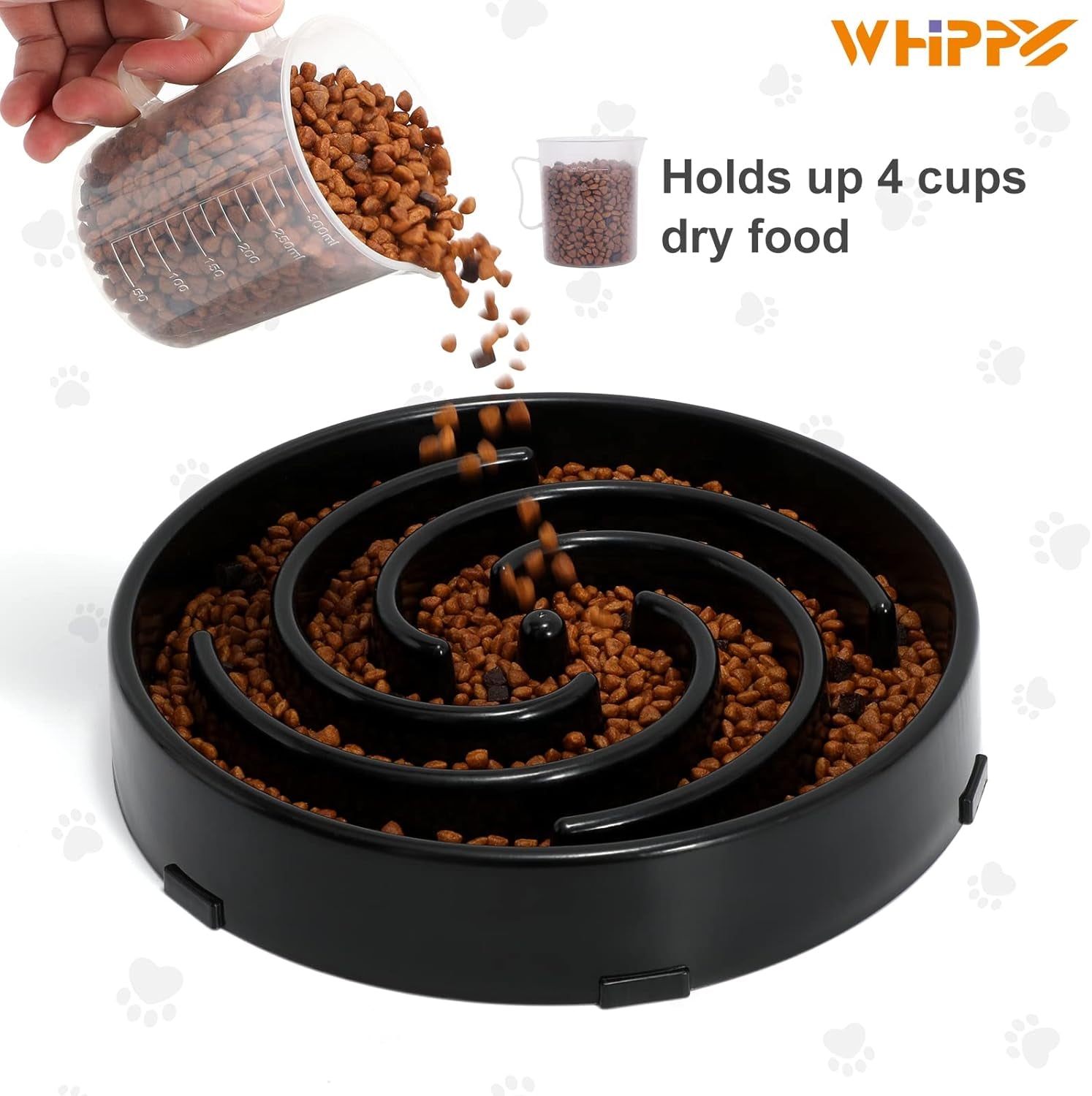 Slow Feeder Dog Bowl - Non-Slip Maze Design for Small, Medium & Large Dogs (Promotes Healthy Eating, Prevents Bloatin & Choking, Interactive Puzzle Feeder) 