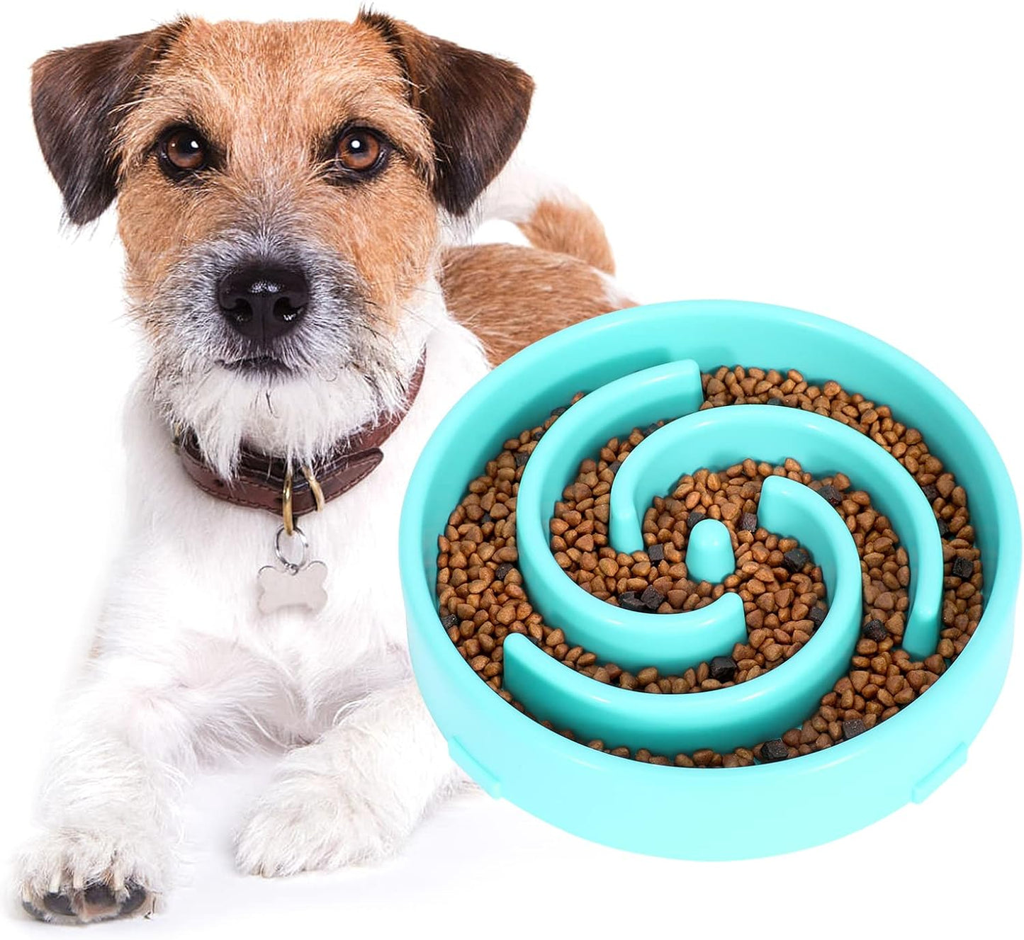 Slow Feeder Dog Bowl - Non-Slip Maze Design for Small, Medium & Large Dogs (Promotes Healthy Eating, Prevents Bloatin & Choking, Interactive Puzzle Feeder) 