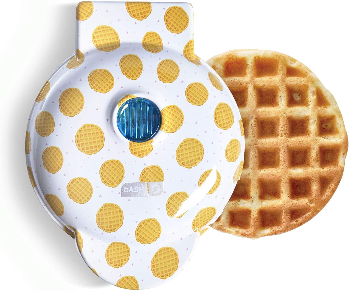Mini Hash-Brown & Waffle Maker - Quick & Easy, Nonstick, 4 Inch Red Heart