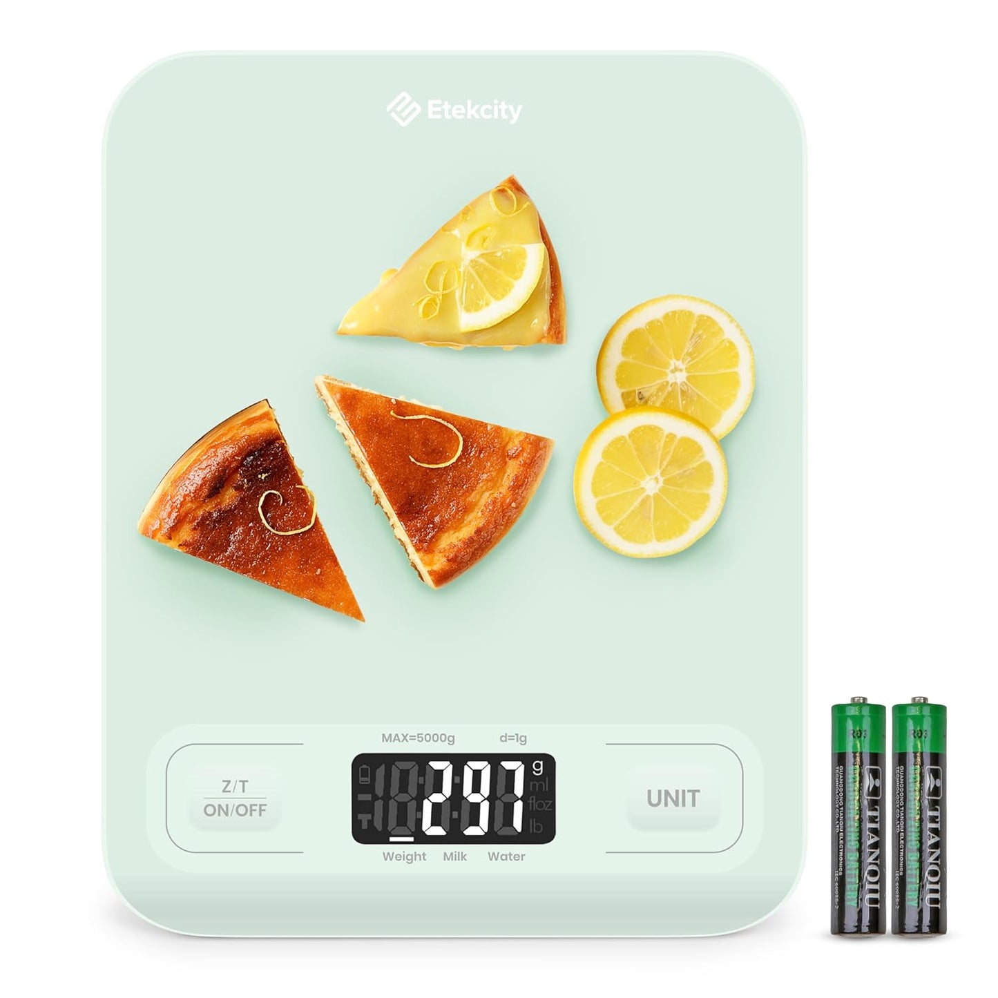 Digital Food Kitchen Scale for Weight Loss, Meal Prep and Cooking - Accurate & Easy to Use, Large Matte Black