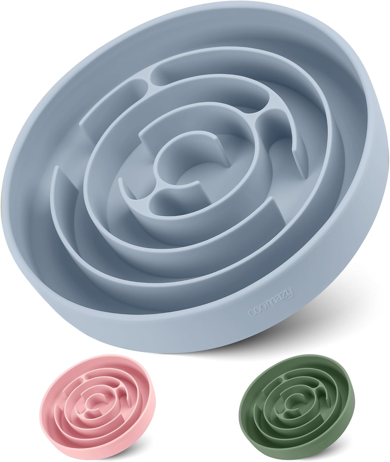 Silicone Slow Feeder Dog Bowl with Suction Cups - Non-Slip, Anti-Bloat & Anxiety-Reducing Puzzle Feeder for All Breeds 