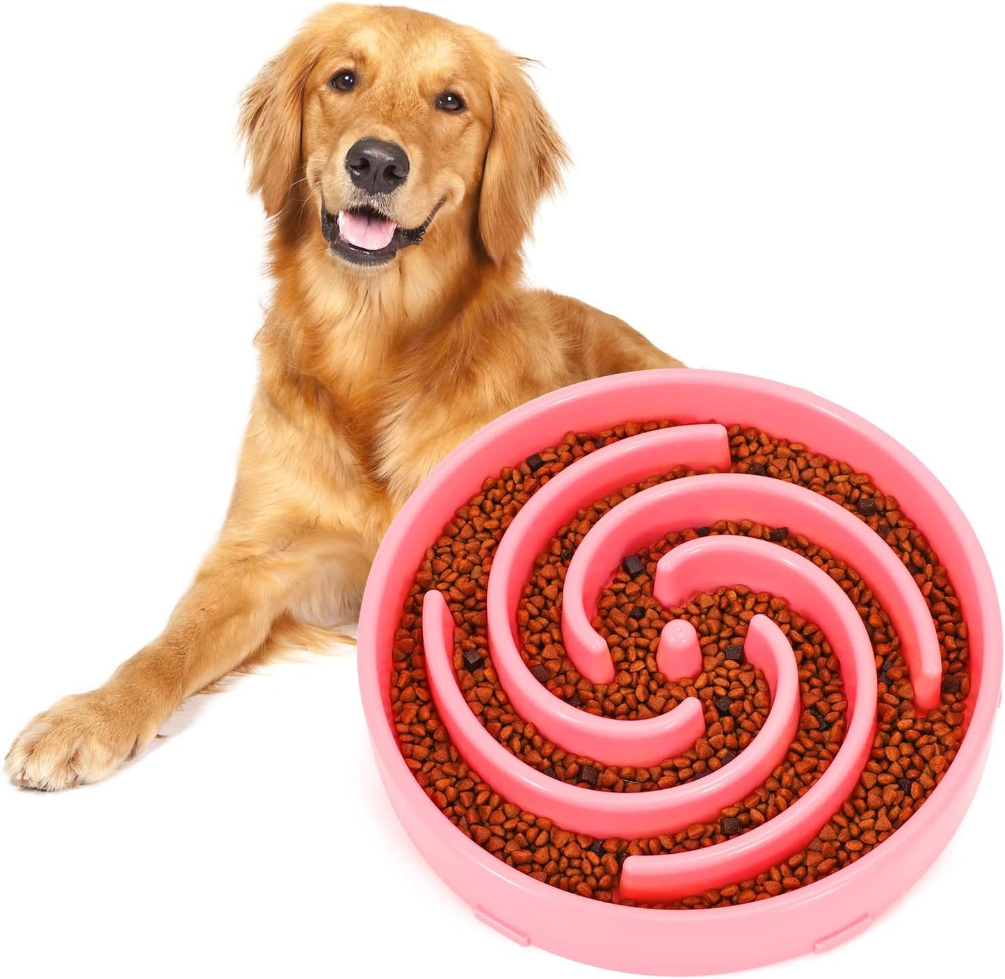 Slow Feeder Dog Bowl - Non-Slip Maze Design for Small, Medium & Large Dogs (Promotes Healthy Eating, Prevents Bloatin & Choking, Interactive Puzzle Feeder) 